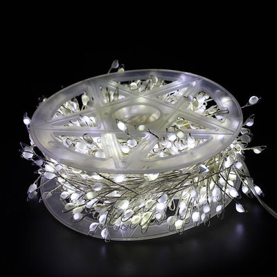 🎄 Predbožična akcija – 50 % popust 🎁 Svetlobna veriga iz bakrene žice z učinkom ognjemeta