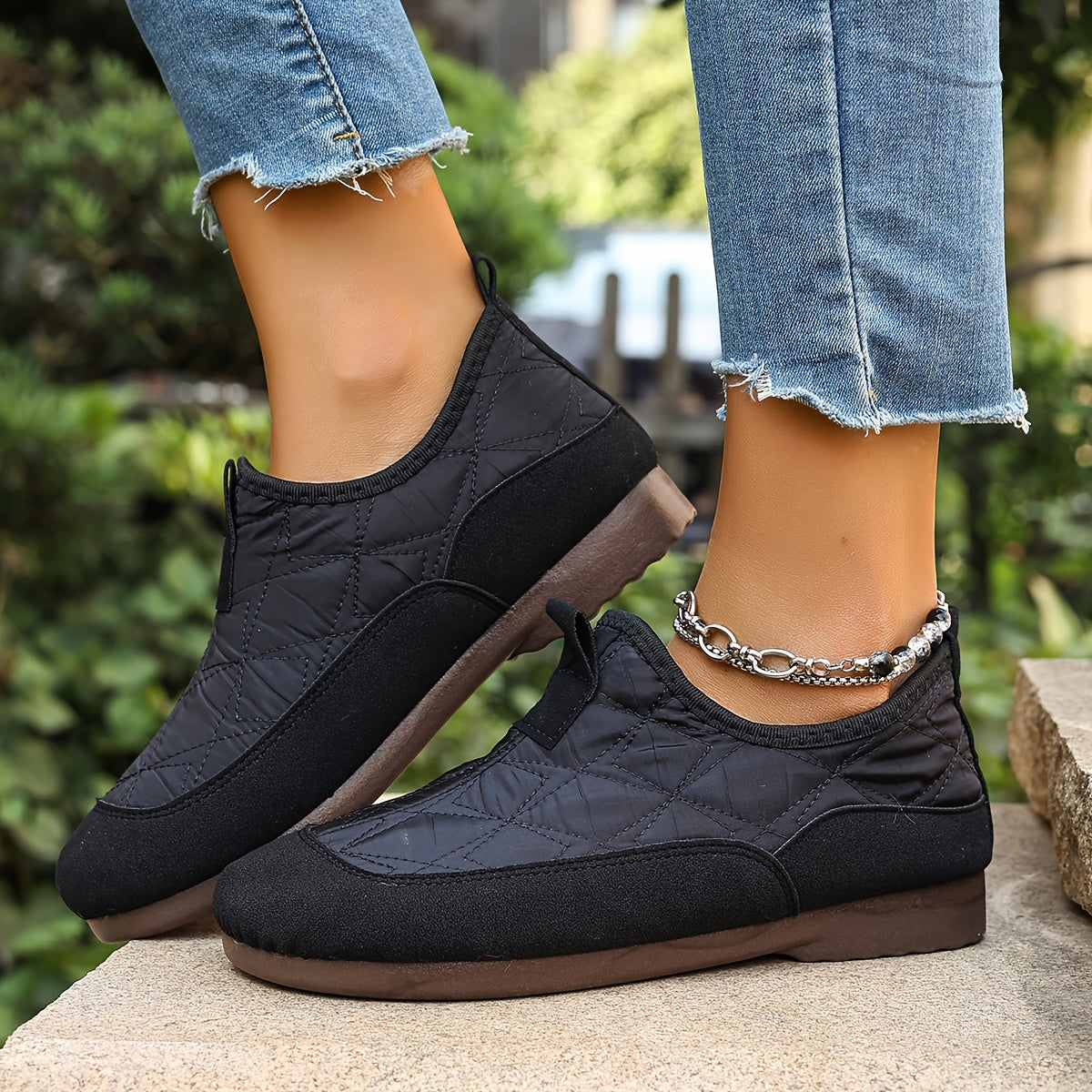 Gwendolin – Ženske zimske natikače s toplo flis podlogo