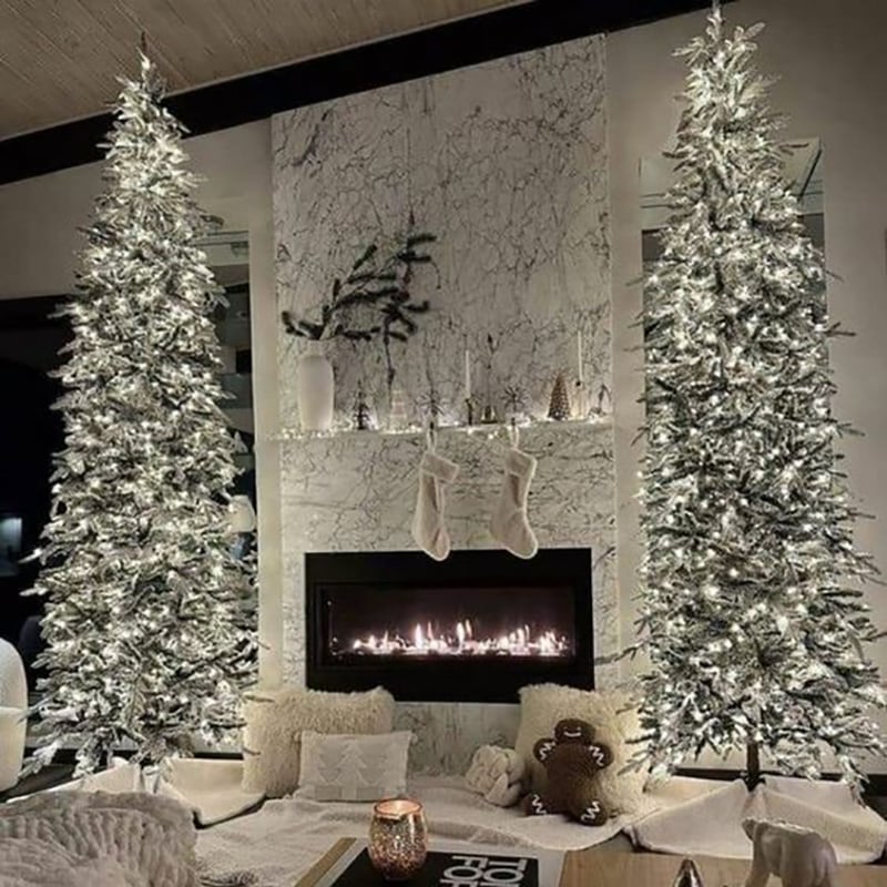 🎄 Predbožična akcija – 50 % popust 🎁 Svetlobna veriga iz bakrene žice z učinkom ognjemeta