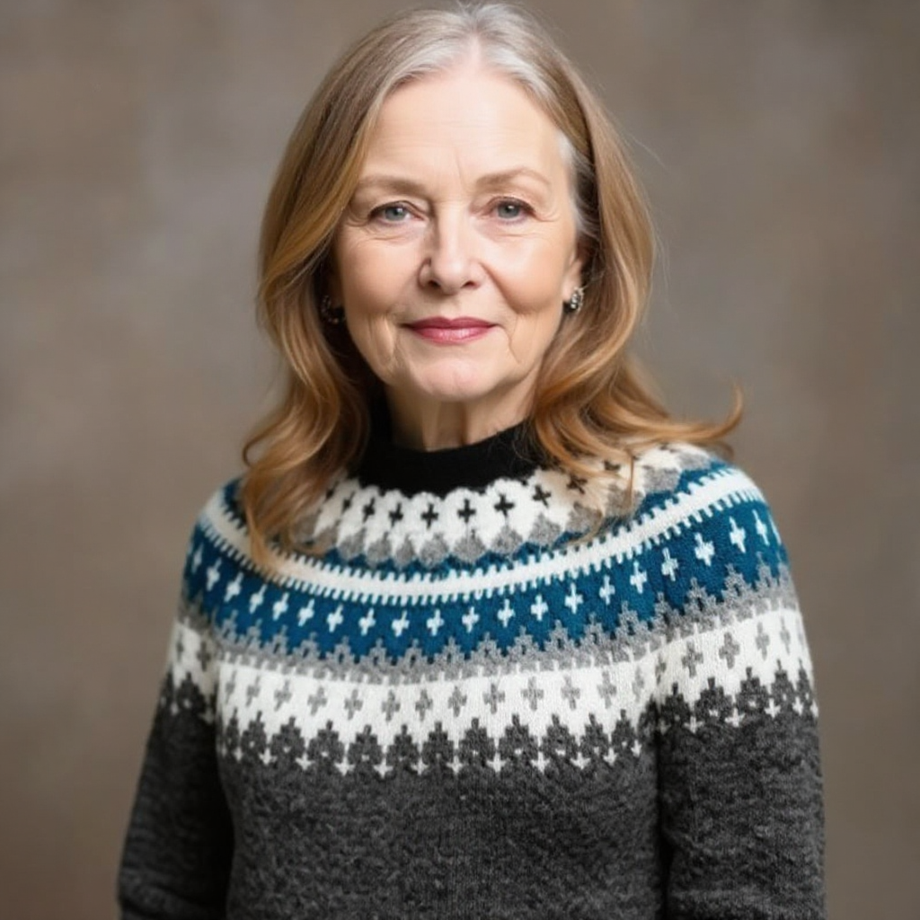 Athea – Ročno izdelan vintage pulover z brezčasno eleganco