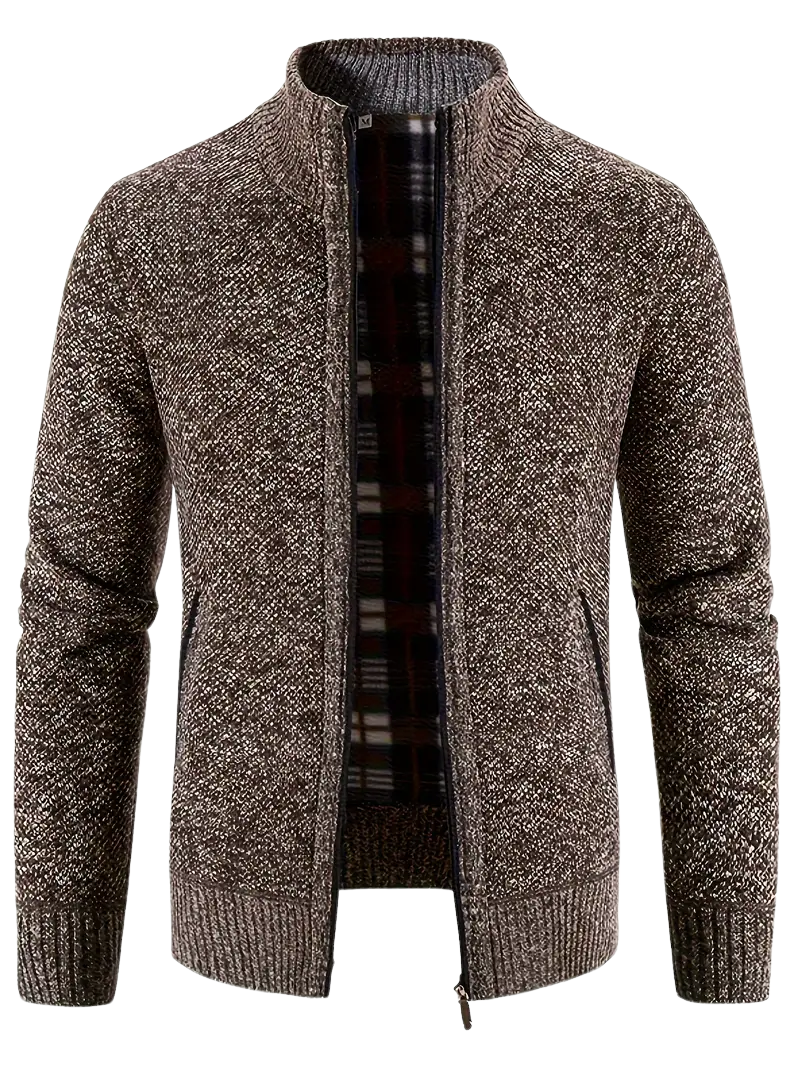 Adrien – moški kardigan z zadrgo