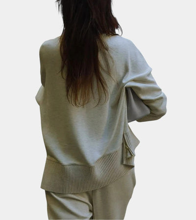 Mavella – Dámská teplá souprava s vysokým límcem a širokými kalhotami